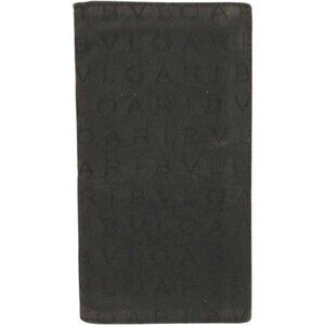 (L1) Bvlgari Wallet Long Black PVC
